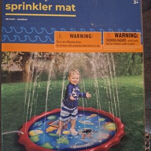 Kids Sprinkler Mat with Ocean Design
